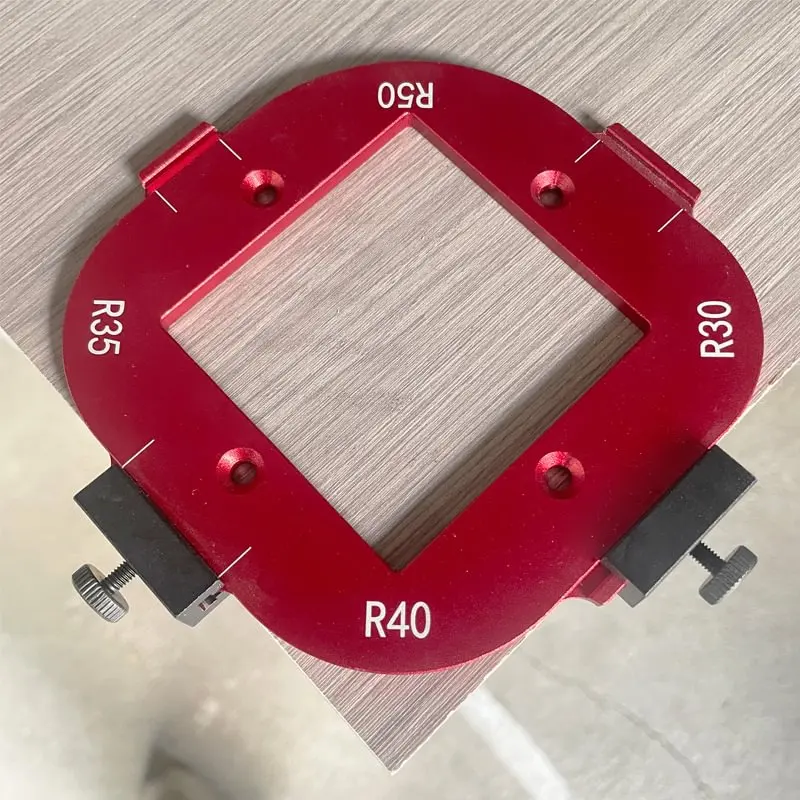 4 In 1 R10-R50 Arc Angle Positioning Template Precise Round Corner Jig Templates Wood Quick-Jig Router DIY For Woodworking Tools