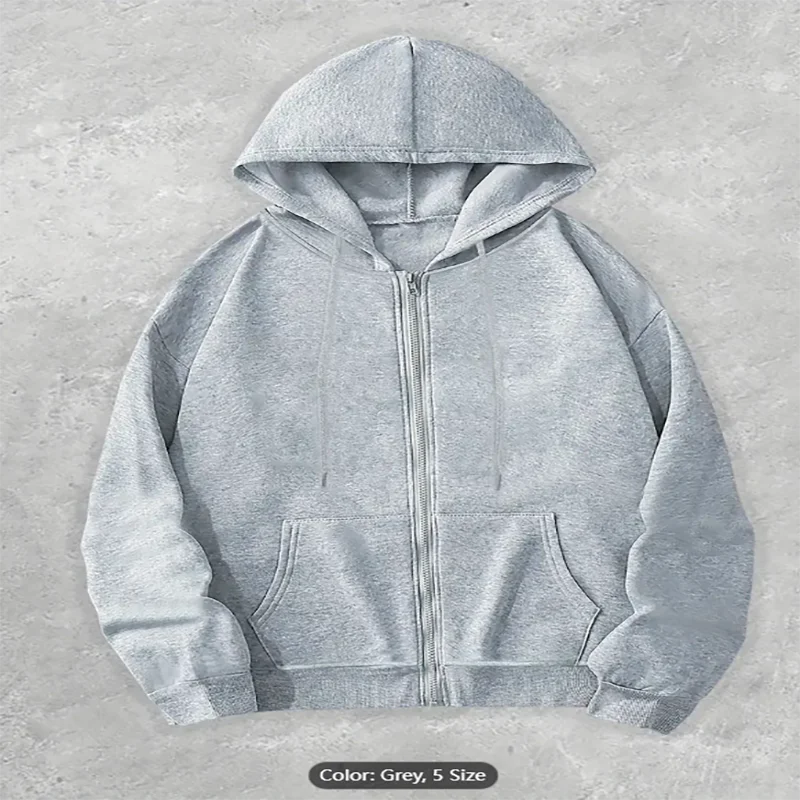Sudadera con capucha negra para mujer, sudadera con capucha y cremallera completa con estampado de llamas de zorro naranja, ropa de abrigo informal de ajuste relajado, estilo informal