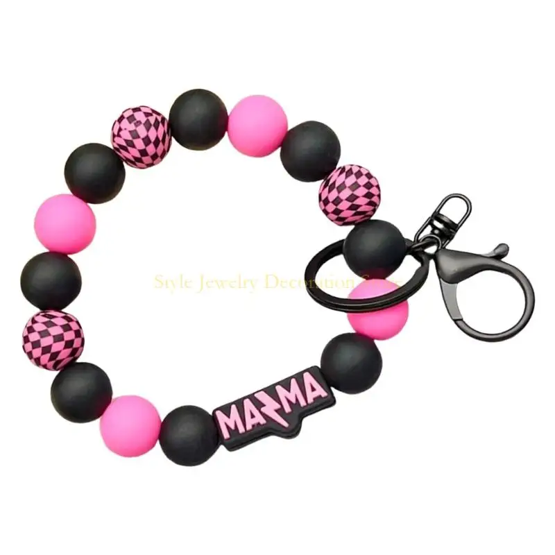 D46E التصميم المشي التصميم السيليكون سوار مفتاح سوار الأم معصمه العملي