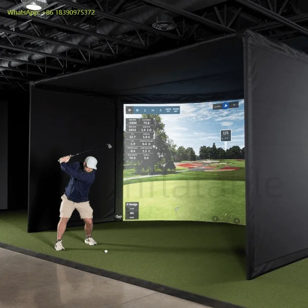 

Giant Airtight Inflatable Golf Simulator Enclosure Tent Inflatable for Golf Hitting Net Simulator