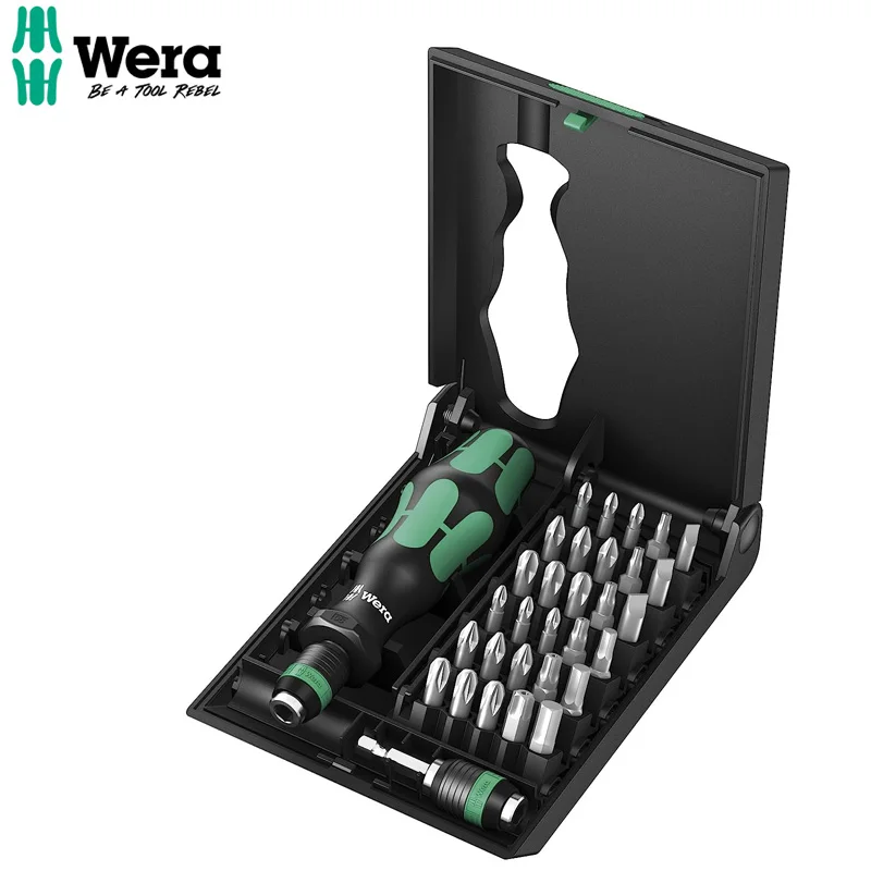 WERA 05057110001 Kraftform Kompakt 70 Universal Universal Combination Screwdriver Set Replaceable Tool Holder Design