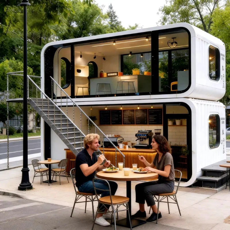 Bestselling Modern Modular Portable Apple Cabin Container House Finished Multi-scene Prefab Building