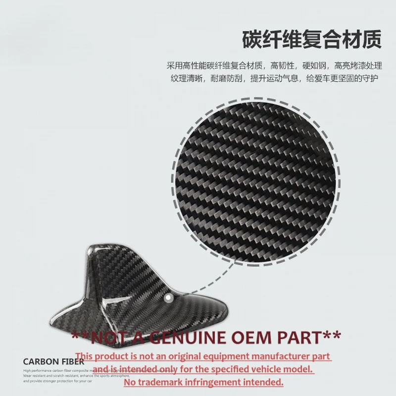 For Lexus LS LX ES Carbon Fiber Shark Fin Antenna Cover Exterior Modification Accessories