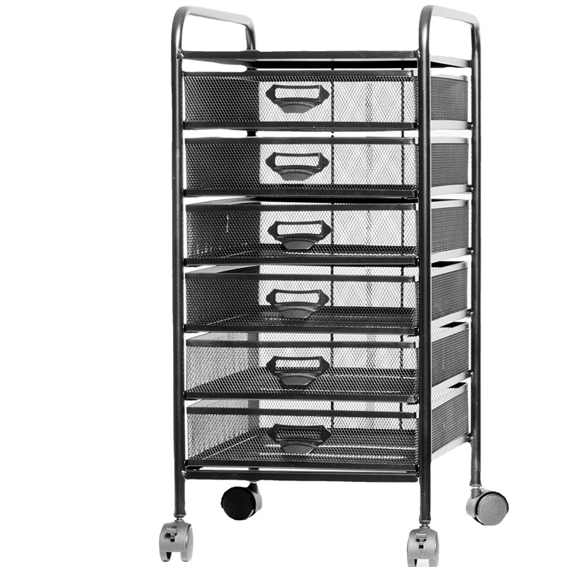 

Multi-Layer File Shelf Data Rack Floor Standing Metal Office Classification Supplies Storage Rack Moblie Layered Cart