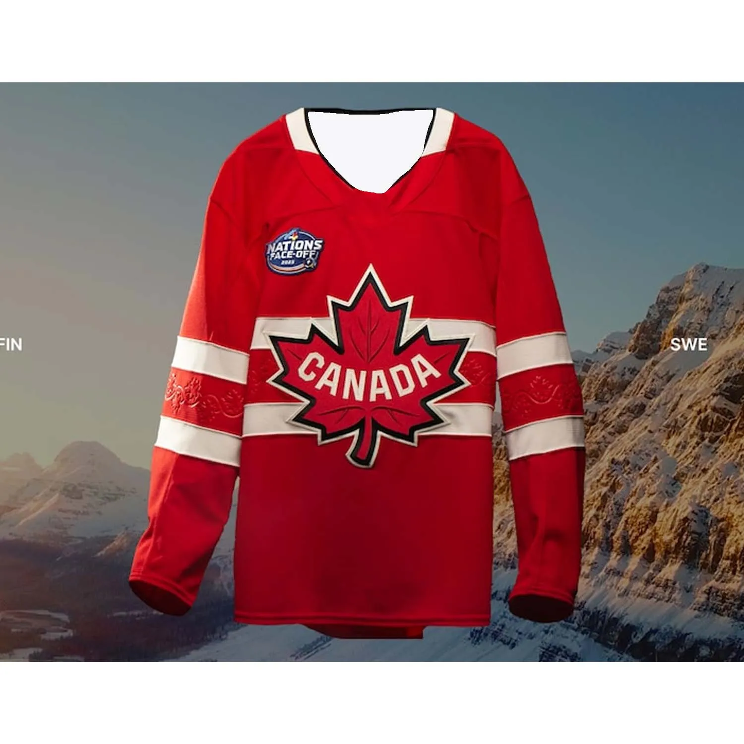 All Stars 2025 McDavid Canada 97 Ice hockey 4 Nations Long Sleeve t-shirt tops men's tee clothing Children's sports jersey