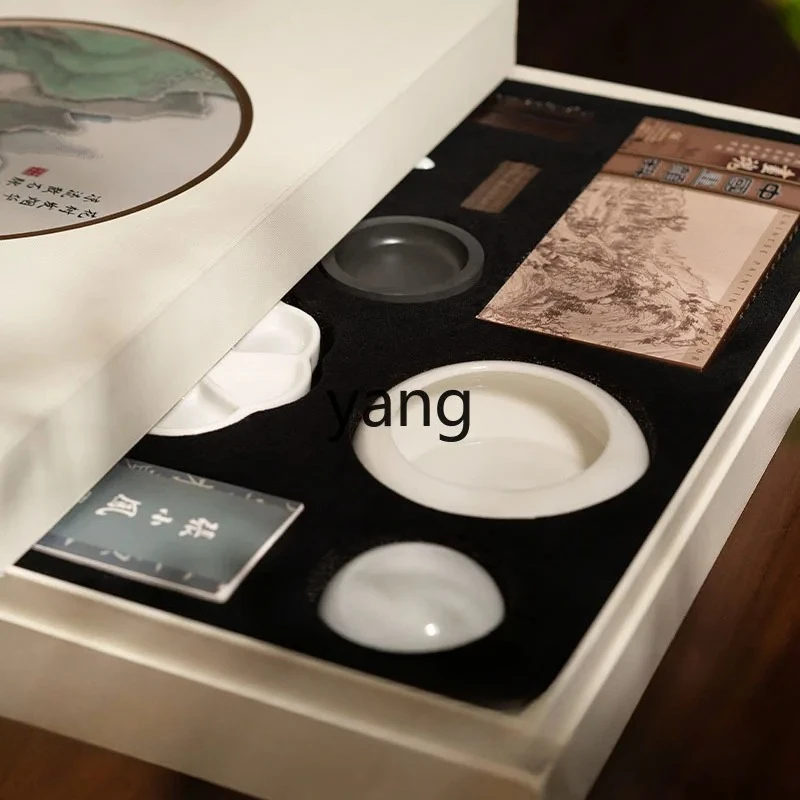 Ltt1 Chinese Painting Paint Beginner Set Gift Box Ink Painting Supplies Tools Meticulous Painting Color Brush