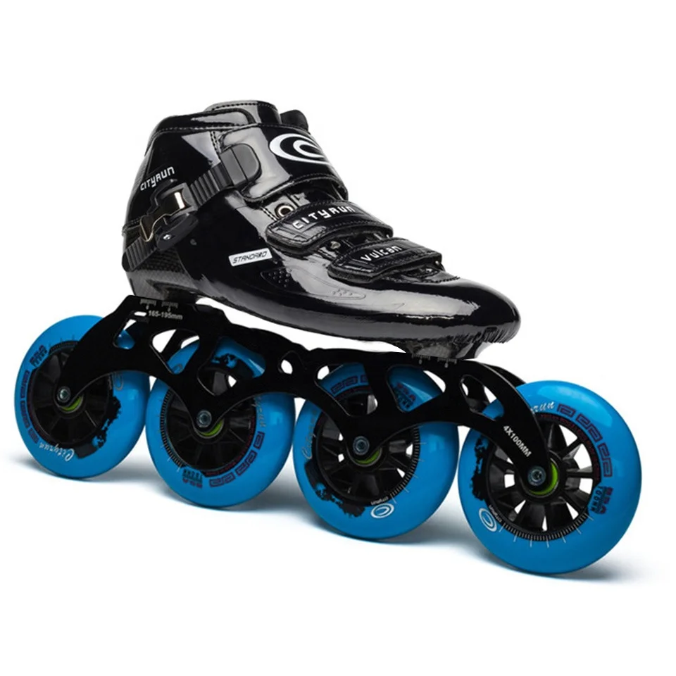 Professional Speed Boot 4 Wheels Portable Roller Skate Shoes For Adults