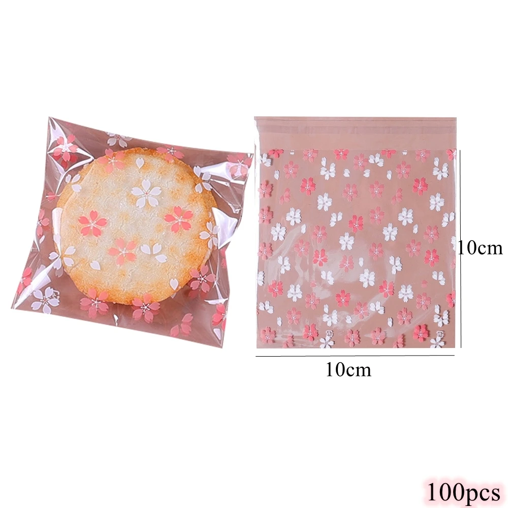 1pack Cherry Blossom Candy Boxes Multi Type Biscuit Bags Paper Cherry Blossom Stickers for Wedding Birthday DIY Gifts Packaging