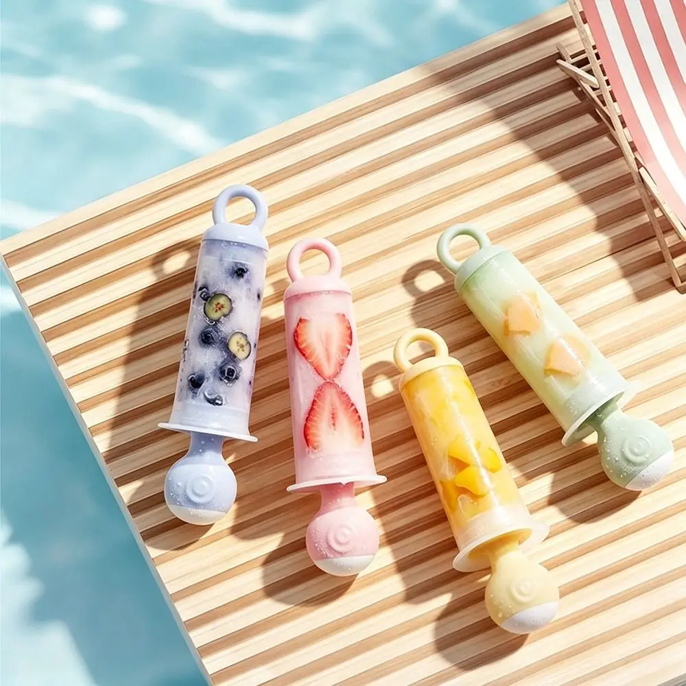 New Silicone Popsicle Mold DIY Leak-Proof Seal Ice Cream Maker Reusable Ice Lolly Box