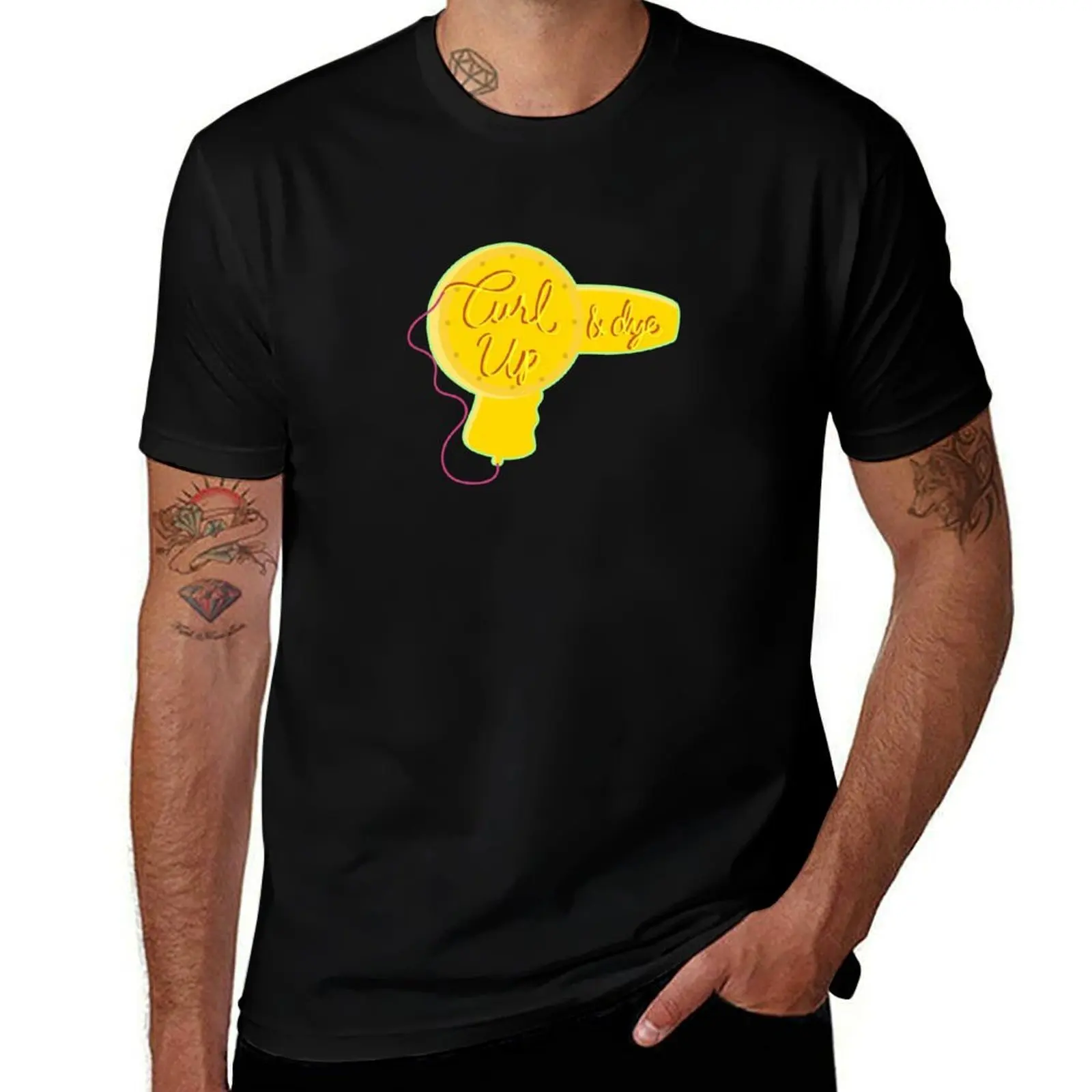 

Curl Up & Dye T-Shirt summer 2025 Man t-shirt Blouse anime figures shirts men graphic