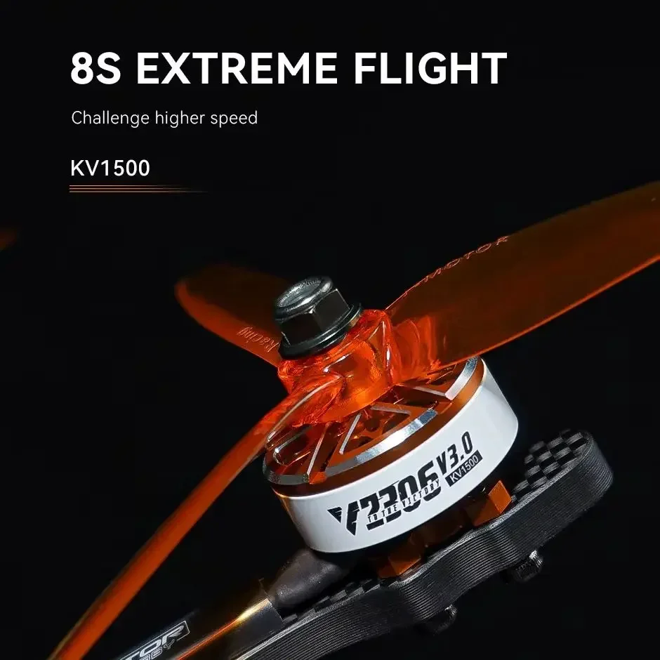 طائرات بدون طيار T-MOTOR HOBBY T-HOBBY Velox V2306 V3 محرك بدون فرشاة للسباق طائرات بدون طيار محرك بدون فرشاة لسباق FPV حرة