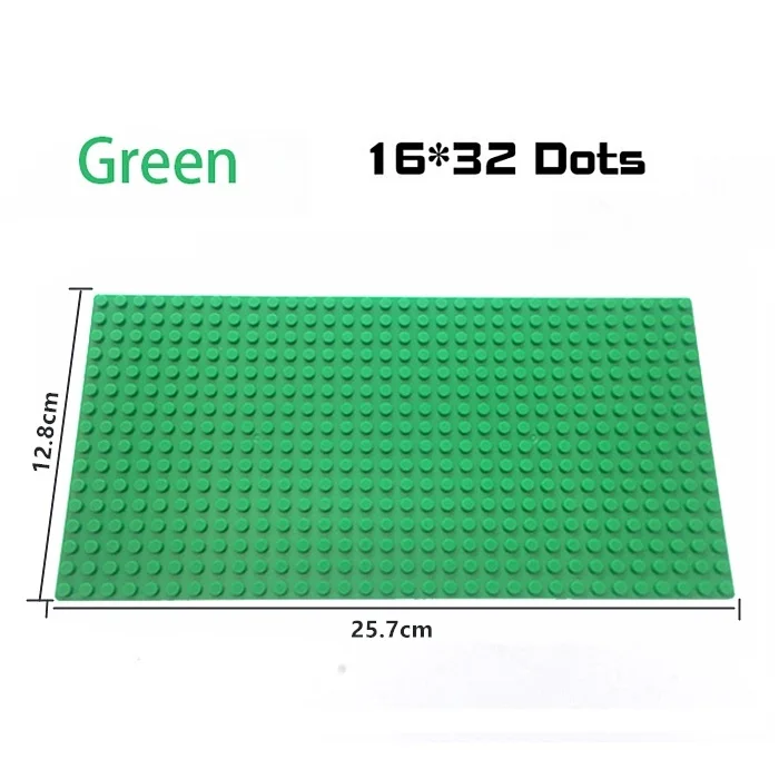 32x32x16x16 Dots Klassieke Basisplaten MOC DIY Plastic Bakstenen Grondplaten Stad Afmetingen Bouwstenen cijfers Bouw Speelgoed