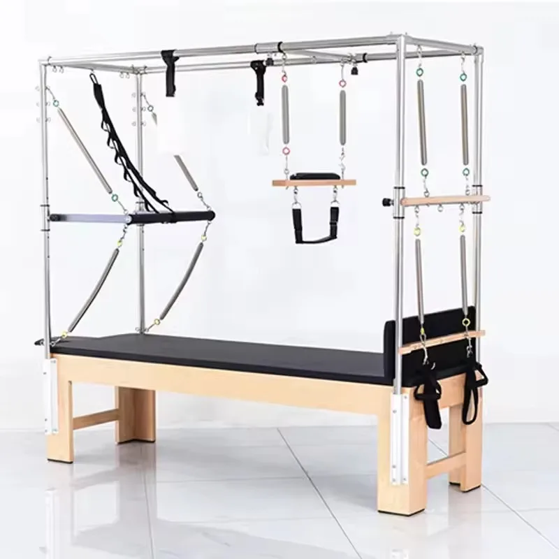 Eco Friendly Durable Solid Balance Strength Flexibility Training Studio Maple Reformer Equipment Bed