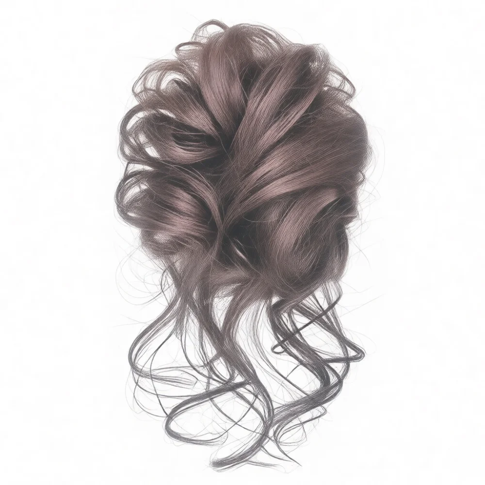 Claw Clip Bun Hair Extensions Natural Looking Messy Donut Updo Synthetic Hairpiece Fluffy Scrunchie For Daily Hairstyles