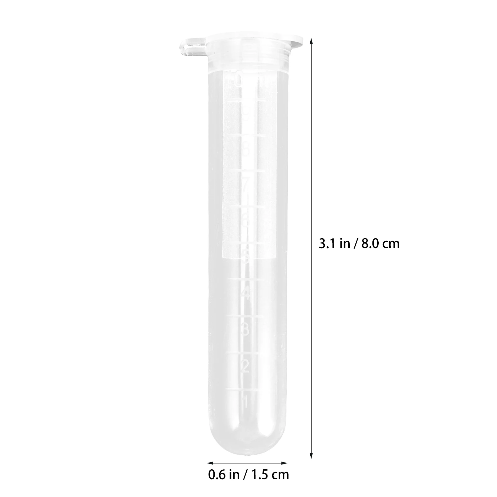 

200pcs 10Ml Science Tubes With Scale Laboratory Plastic Test Experiment Vials For Biochemistry Molecular