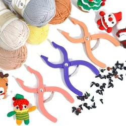 Safety Eyes Jig Pliers Auxiliary Tool for Attaching Doll Eyes and Noses for Amigurumi and Crochet DIY Craft Stuffed Animals