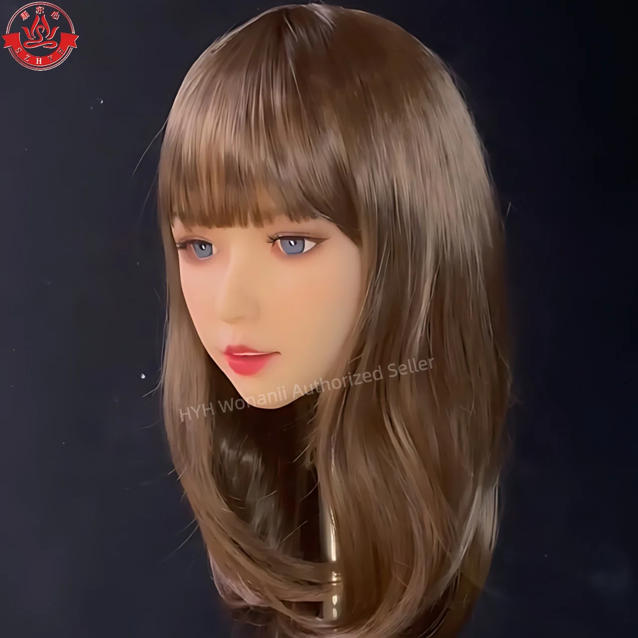 Oneani Food Grade TPE Big Head HYH-THB-KX-0016، واجهة M16، ممارسة مكياج مفتوحة الفم، تصميم تصفيفة الشعر، عرض المجوهرات