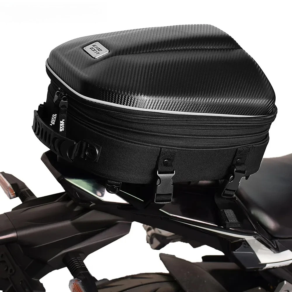 

Waterproof Motorcycle Tail Bag Large Capacity Rear Seat Bag Multifunctional Moto Travel Backpack for Helmet & Rider Accessories