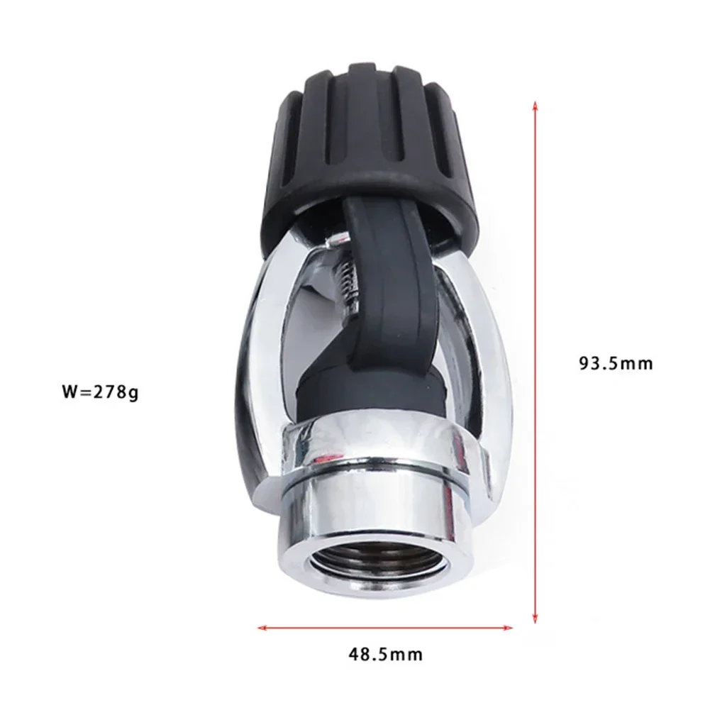 

Practical Brand New High Quality Snorkeling Equipment Scuba Adapter 1 Stage 93.5*48.5mm For Din 1 Stage Regulator