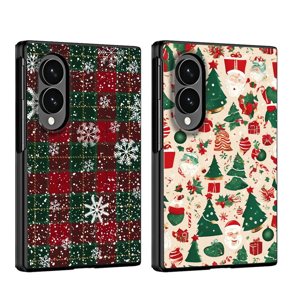 Cute Christmas Theme Case for Samsung Galaxy ZFold8 Ultra Z Fold8 Wide Z Fold 8 Phone Capa