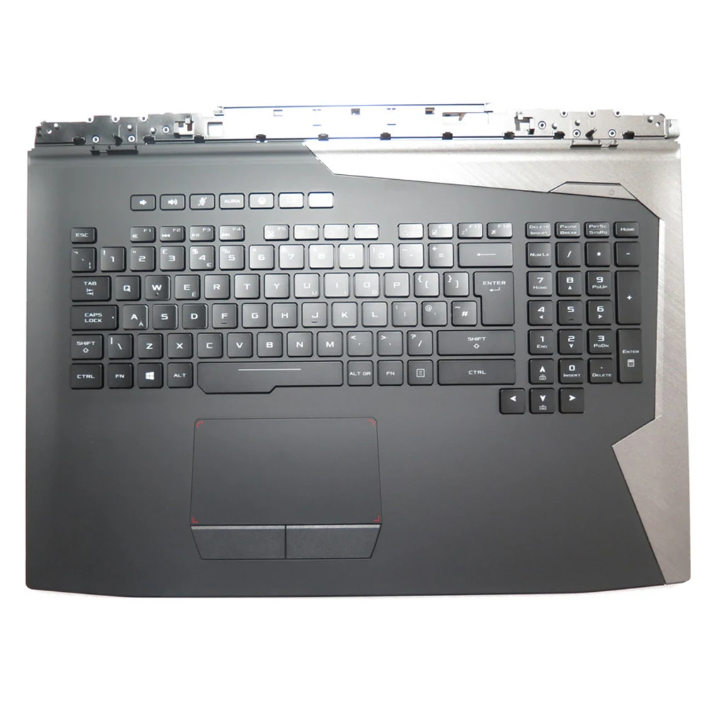 Laptop Palmrest&Keyboard For ASUS G703GS G703GI G703VI Black and Gray Top Case With Backlit Black German GR/Korean/UK Keyboard