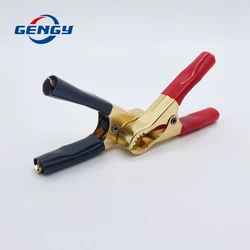 2 Pcs 50A Red Black 80mm Pure Copper Crocodile Clip Car Caravan Van Battery Test Lead Clips Alligator Clips Connector Plug Power
