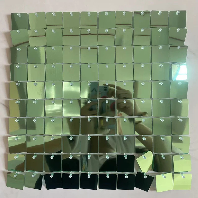 6-30 stuks kleurrijke glitter pailletten achtergrond wandpanelen licht goud vierkant glanzende panelen bruiloft verjaardag kerstfeest achtergrond