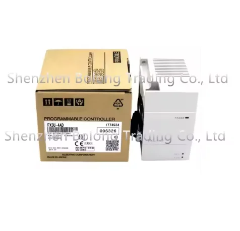 100% gloednieuw origineel echt product, op voorraad FX3U-4AD FX3U-4DA PLC-module