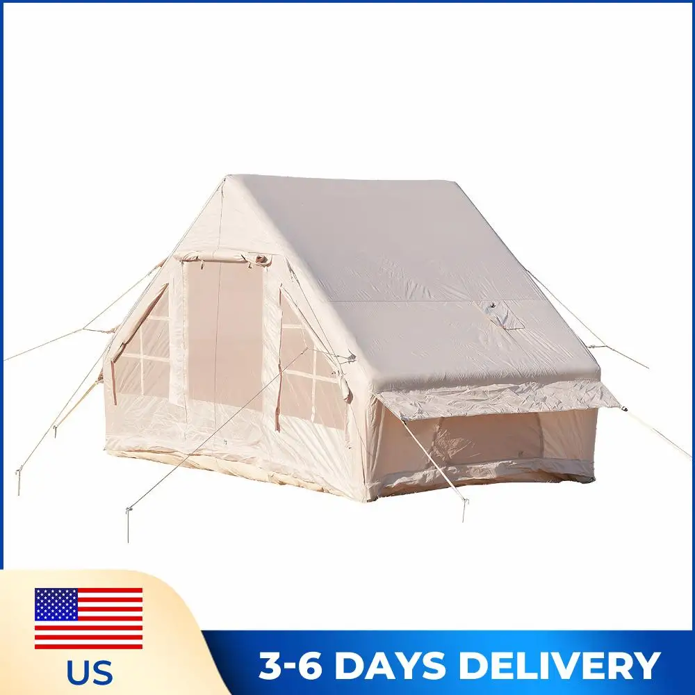 

Air Glamping Tents with Pump Inflatable Camping Tent Waterproof Oxford for Outdoors