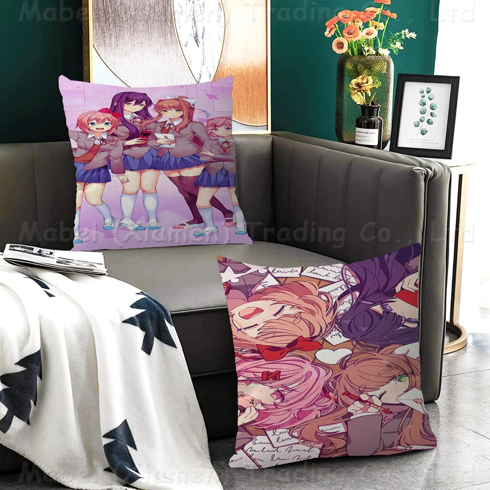 Doki Doki Literature Club Cushion Cover 30x50 Polyester Sofa Cushions Decorative Throw Pillows Home Decoration Pillowcover