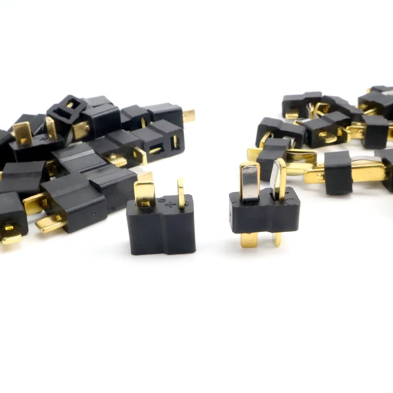 10PCS Plug T Black Style Connector Female / Male for RC Lipo Battery ESC Rc Helicopter