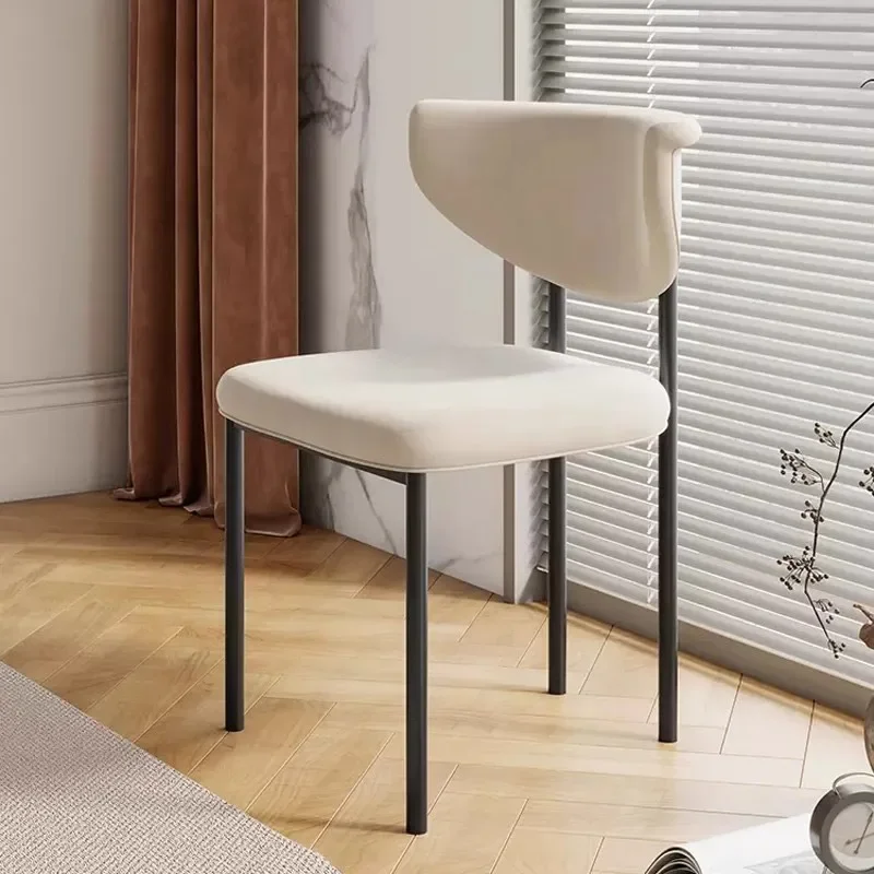 

Nordic Design Dining Chair Modern Cloth Frosted Restaurant Dining Chair Salon Living Room Home Furniture Sillas De Comedor FYDC