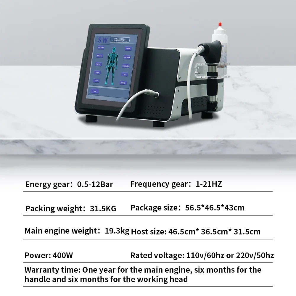 Professional ED Shockwave Therapy Machine Physiotherapy Shock Wave Extracorporeal Muscle Pain Massage Low Intensity Shockwave