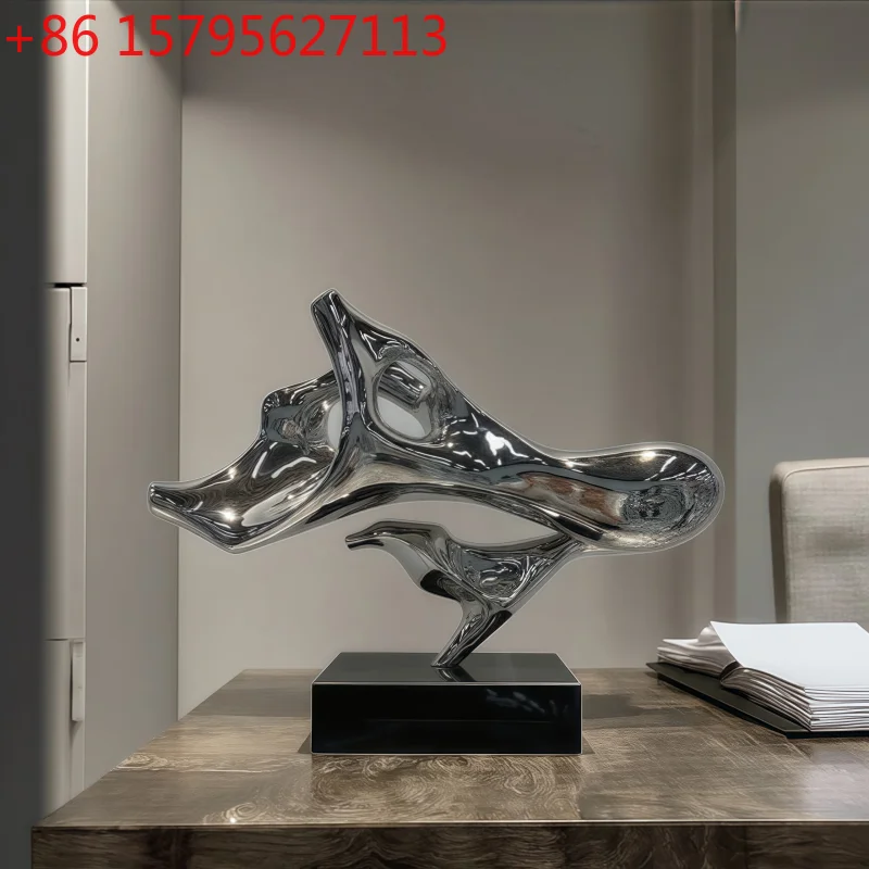 

Stainless steel vegetable office Front desk Hotel Lobby Living room Conference Hall Corridor desktop sculpture art decoration