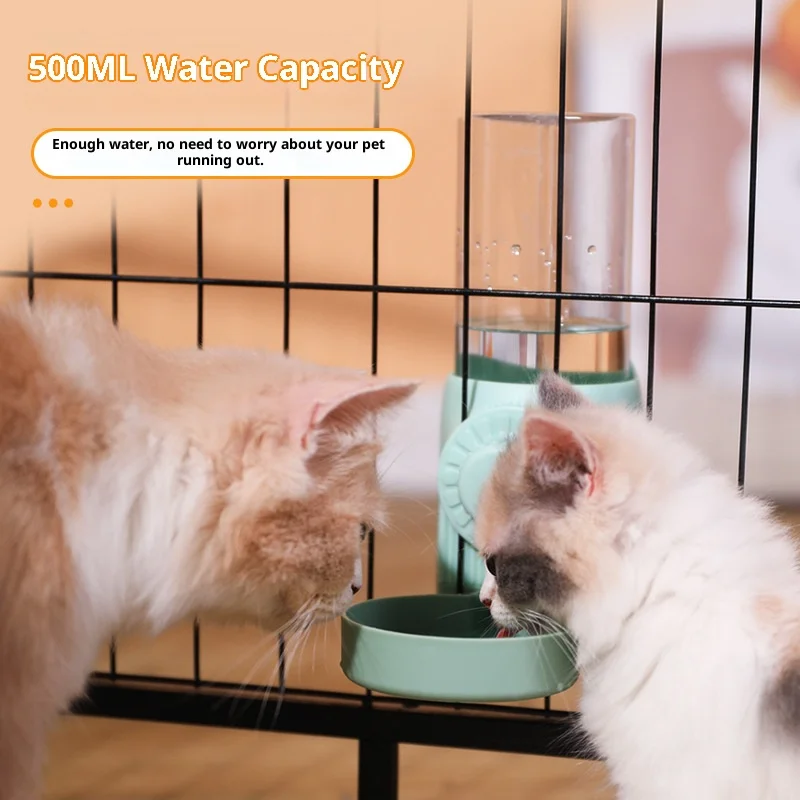 Automatic Hanging Cat Cage Water Dispenser & Feeder Large Capacity Leak-Proof Design Pet Watering System Pet Supplies view 3