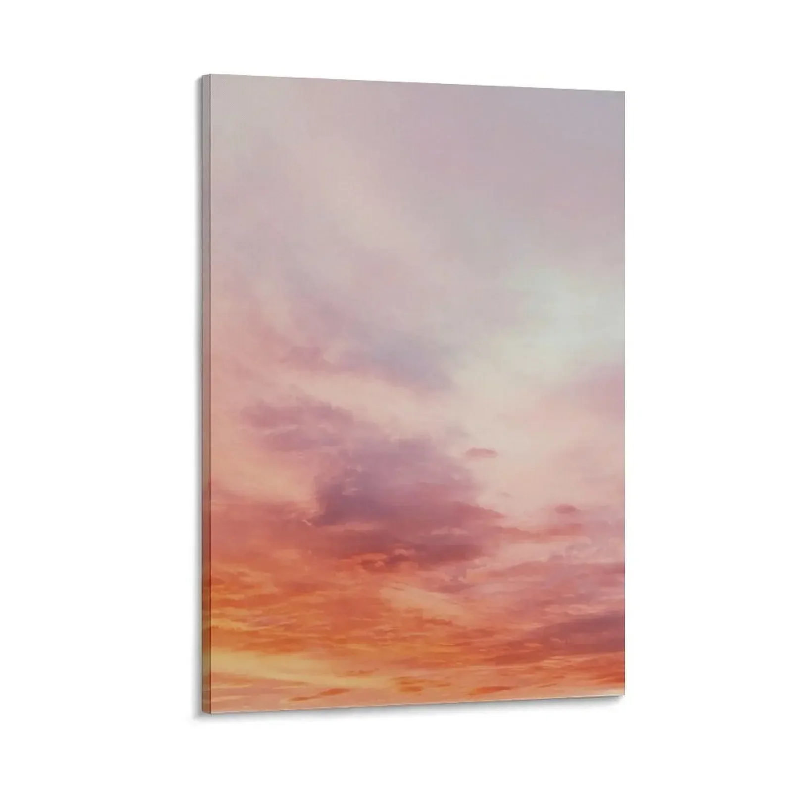 

Warm Pink and Orange Summer Sunset Canvas Painting room decoration accessories wall decoration decoration for the room