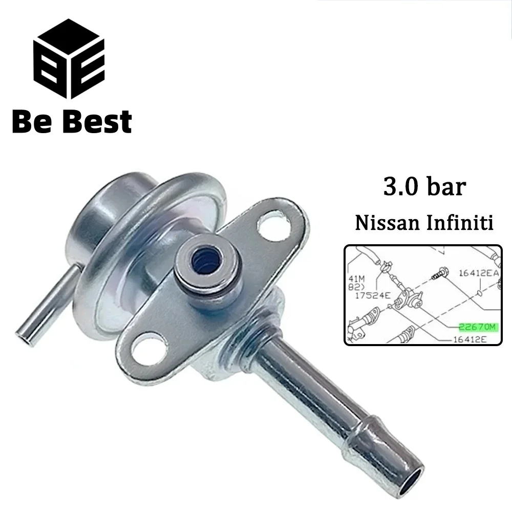 Regulador de Presión de Combustible 3 bar Para Nissan Almera AD Sunny Sentra Avenir Infiniti G20 Q45 SR20DE R394 47040286 226701N500 158-0915