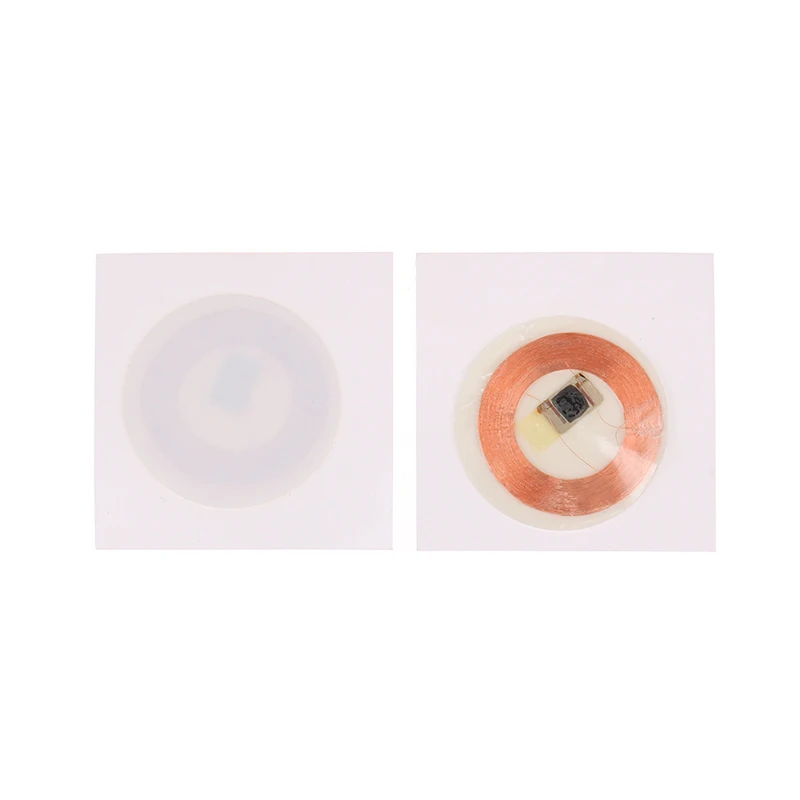 Etiqueta adesiva gravável para cartões de proximidade, adesivos regraváveis, etiquetas RFID, 25mm, 125Khz,-20 ℃ ~ 40 ℃, TK4100, 5pcs