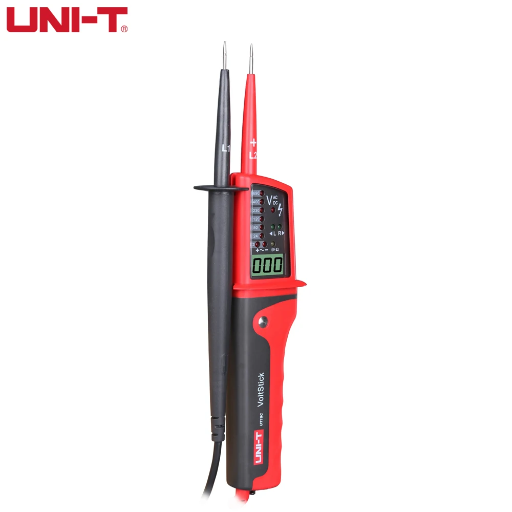 UNI-T UT15C Waterproof Digital Voltage Meter 24V~690V AC/DC Voltage Testers LCD Display Auto Range Phase Rotation voltage tester