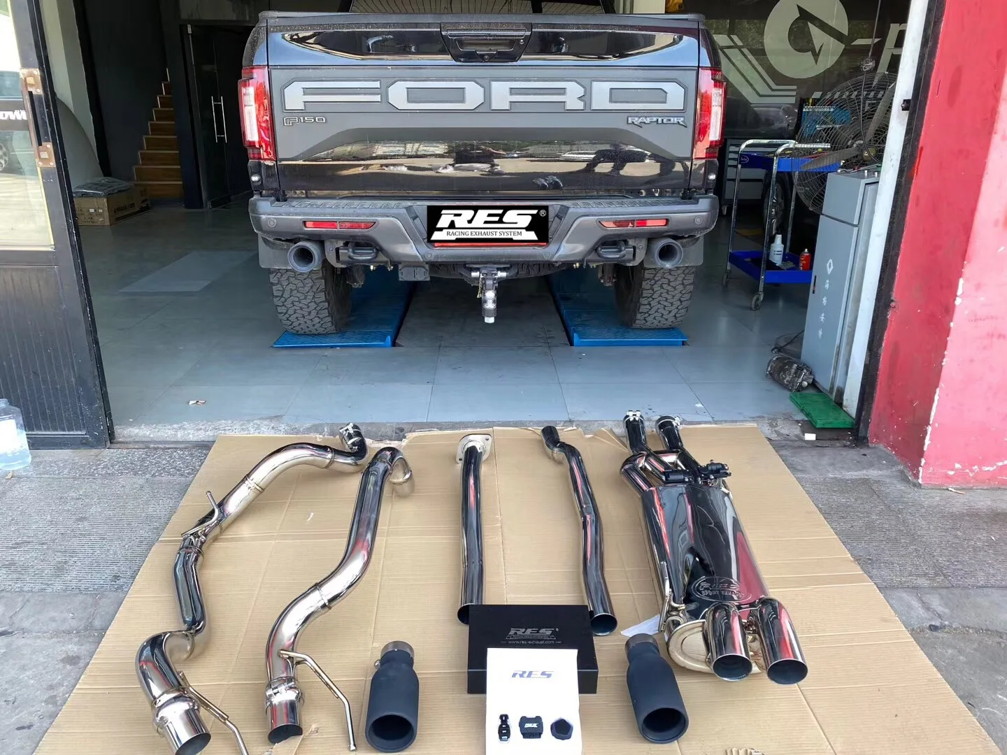 High Performance Racing Remote Control Kits Stainless Steel 304 Valvetronic Exhaust System For Ford Raptor F150 2023