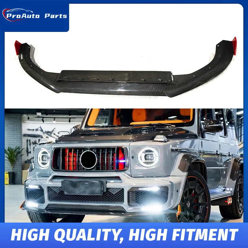 Rocket 900 Front Lip For Benz G-Class W464 Wide Body Kit G800 Dry Carbon Front Lip G900 Dry Carbon Front Lip B Model Dry Carbon