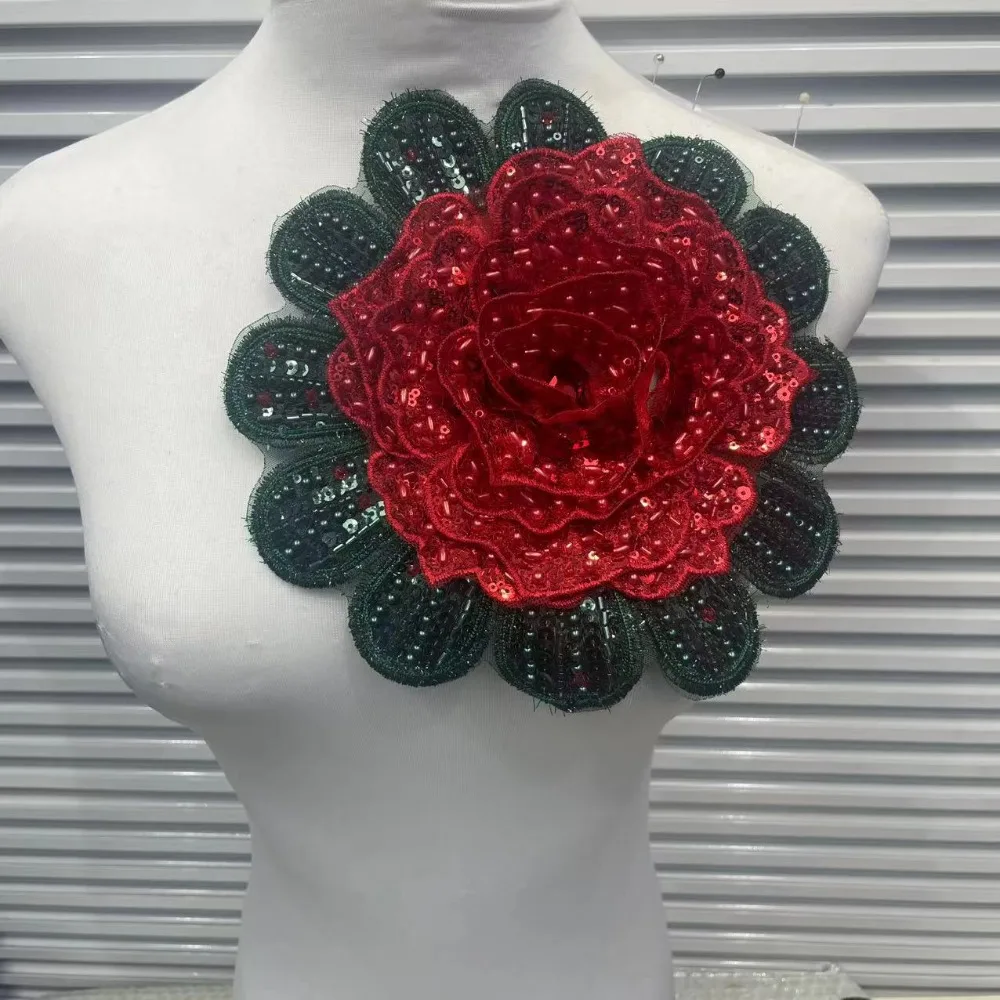 

Advanced Three-dimensional Flower Decal Accessories Clothing Formal Dresses Wedding Hats DIY Handmade Cloth Stickers Accessories