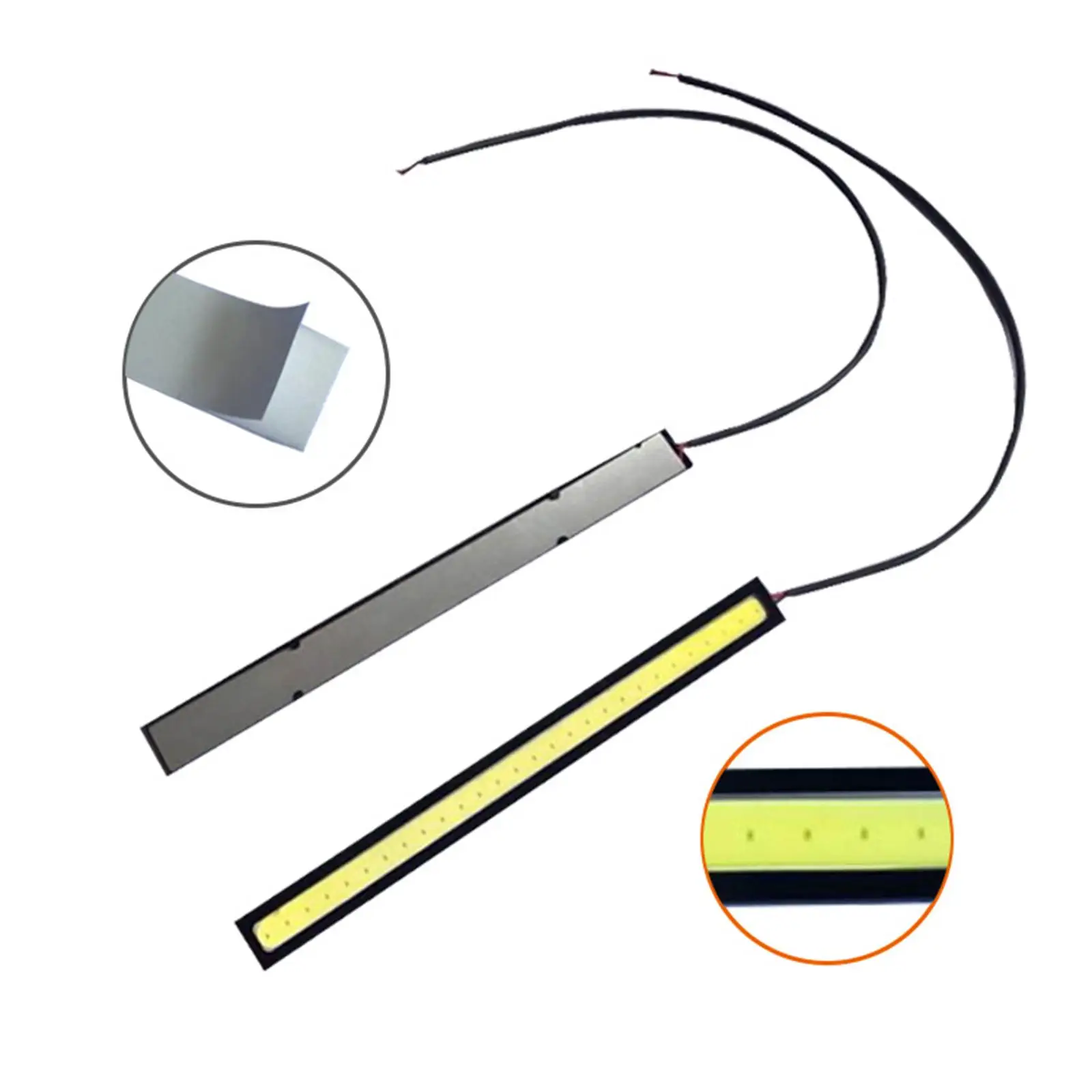 17cm Waterproof COB Daytime Running Light LED Strip Lamp for Car Exterior Interior Enhancement
