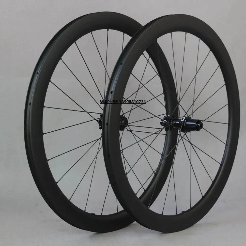 

CX Offset Disc Brake Cycling Fiber Clincher 700C Chinese Road Carbon Wheelset Bike Bicycle Wheel Set
