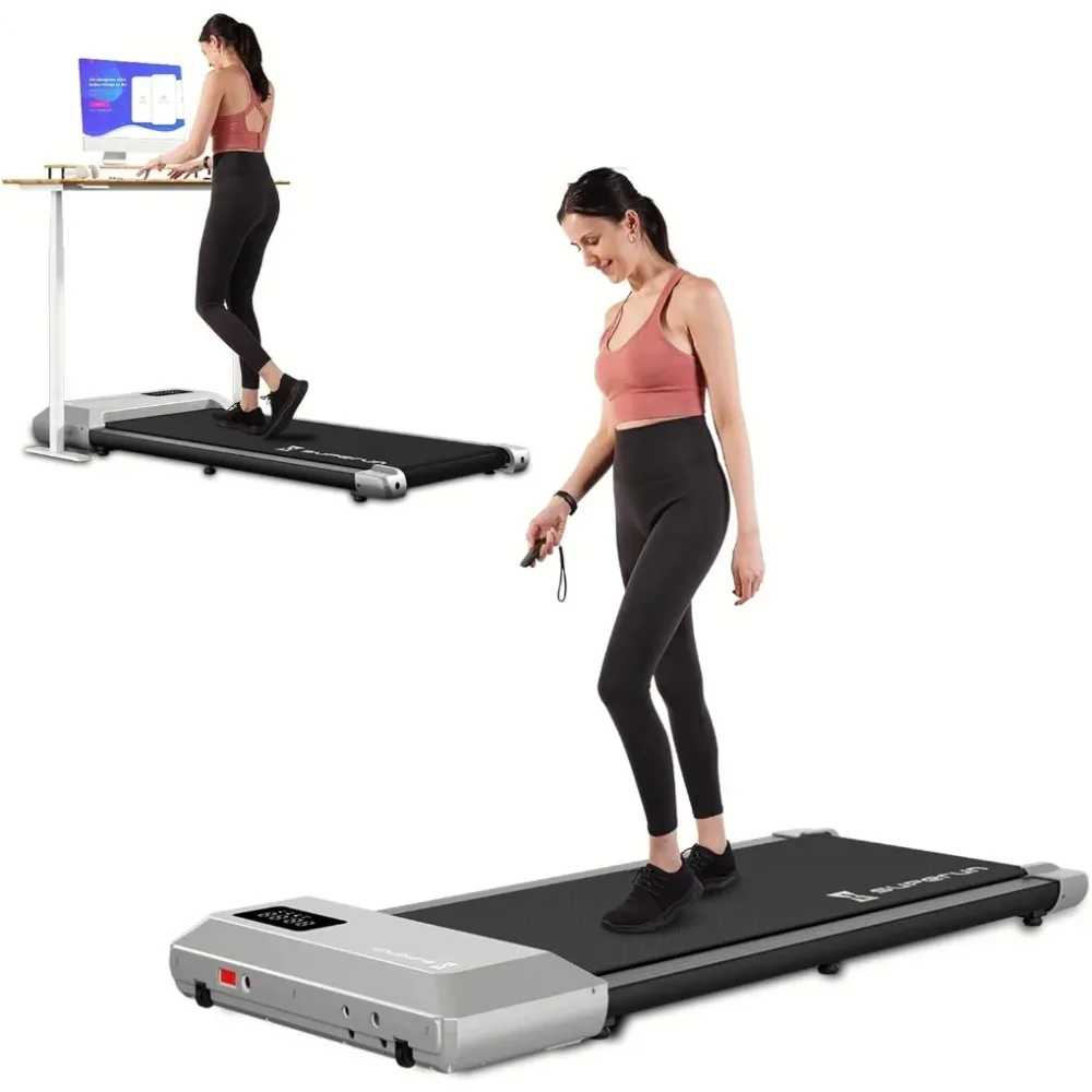 

2024 Newest Walking Pad, Under Desk Treadmill 2.5 HP, 2 in 1 Portable Quiet Treadmill for Home Office with Remote Control