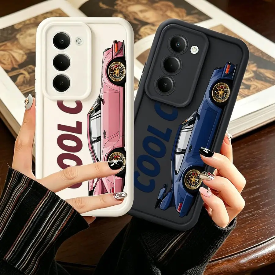Creative Cool Car Phone Cover Case for Samsung Galaxy A34 A35 A56 A26 A32 A12 A13 A15 A16 A23 A71 A72 A51 A73 A36 A53 A54