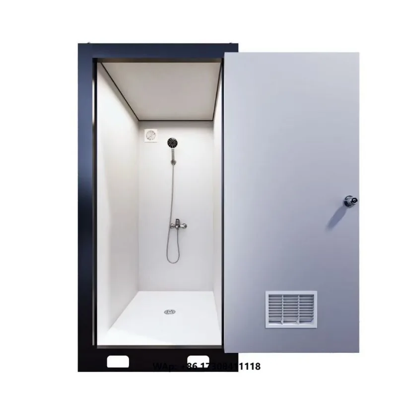 Integrated Prefabricated Steel Bathroom Easy to Install with Toilet Squat Toilet Wash Basin Waterproof