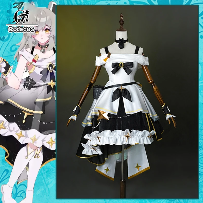

ROLECOS Game Honkai Star Rail Trailblazer Female Protagonist Cosplay Costume Women Evening Dress Halloween Carnival Party Suit
