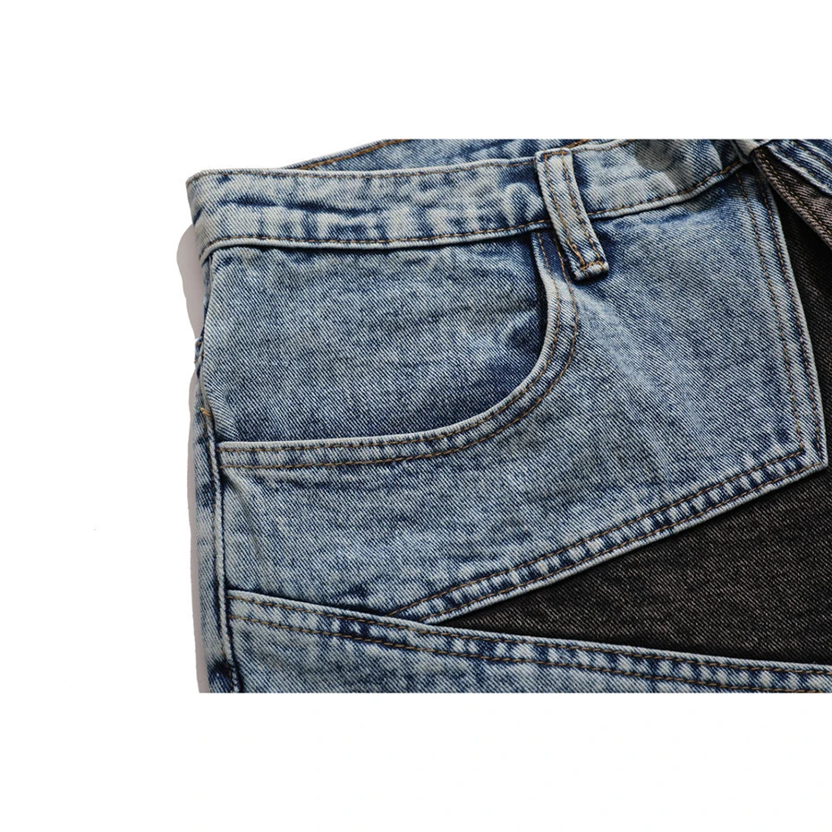 Streetwear Harajuku Denim Shorts 2023 New Men Patchwork Oversized Hip Hop Blue Jeans Shorts Summer Casual Loose Shorts