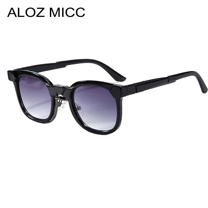 

ALOZ MICC Retro Square Sunglasses Women Shades UV400 Fashion Men Brand Two-tone Designer Gradient Punk Men Sun Glasses